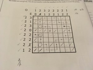 My solution to the Numbered Snake