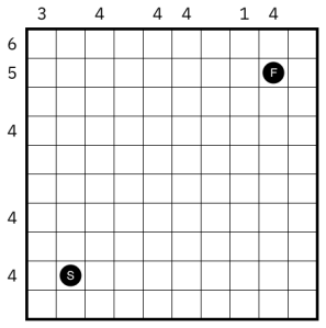 A semitransparent snake puzzle.